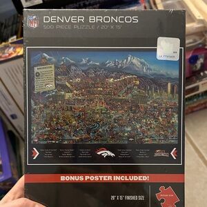 NFL Denver Broncos Puzzle - Blue, Orange, White